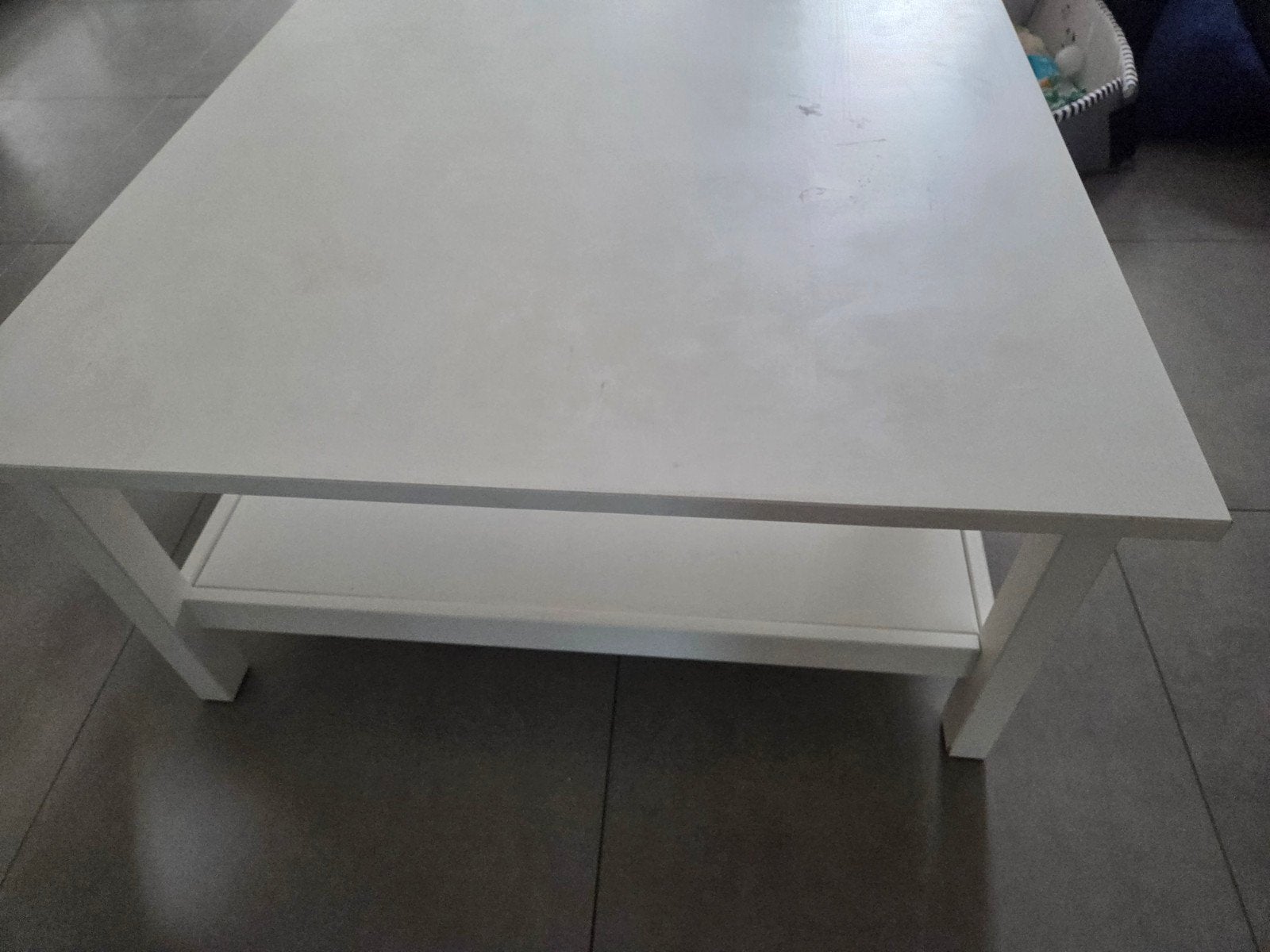 Hemmes salontafel WIT, Huis en Inrichting, Tafels | Salontafels, Ophalen, Gebruikt, Vierkant, 50 tot 100 cm