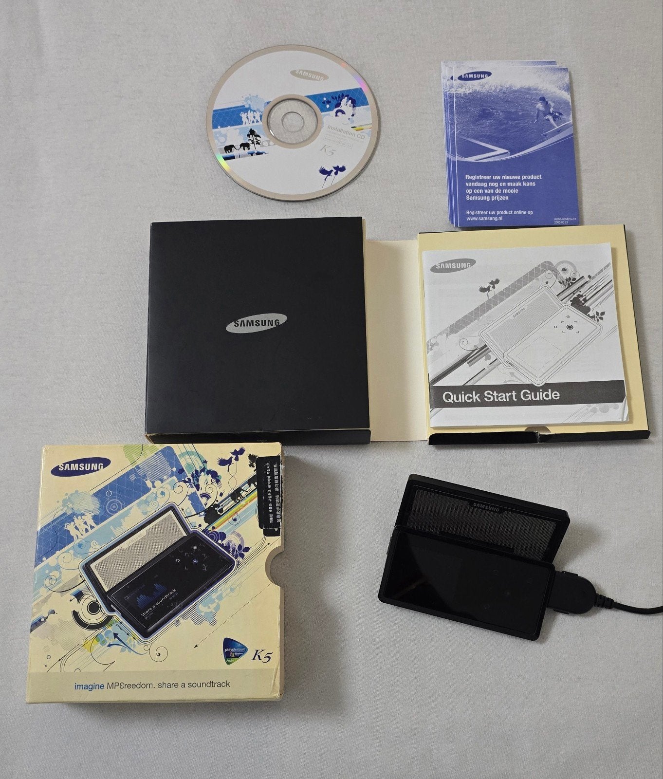 Samsung YP-K5Y MP3-speler met slide-out luidspreker en FM, Ophalen of Verzenden, Samsung