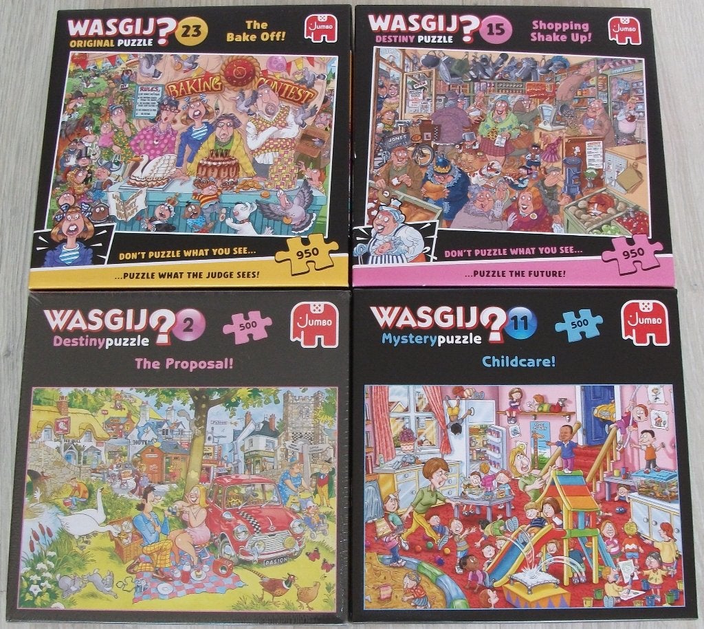 Diverse *** PUZZELS WASGIJ ***, Hobby en Vrije tijd, Denksport en Puzzels, Ophalen of Verzenden, 500 t/m 1500 stukjes, Zo goed als nieuw