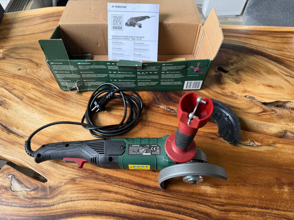 Parkside PWS 125 18 Haakse Slijper - Zo goed als nieuw, Ophalen, Zo goed als nieuw, 1000 watt of meer, Haakse handslijpmachine