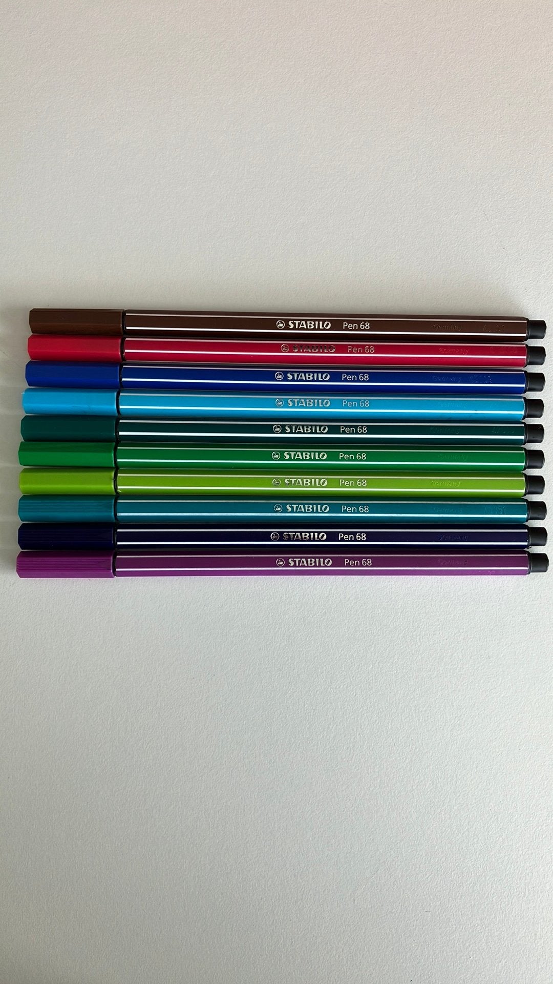 10 STABILO stiften / viltstiften div kleuren pen 68, Ophalen of Verzenden, Potlood of Stift