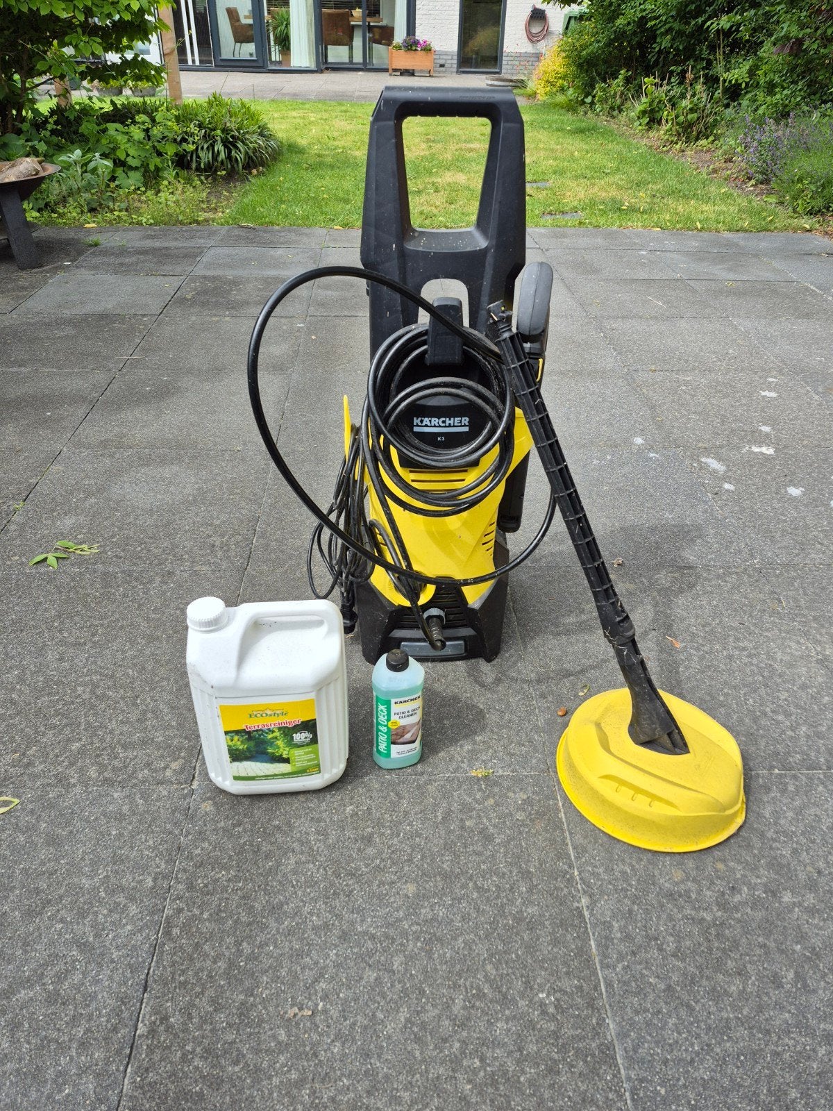 Karcher K3 Hogedrukreiniger met Terrasreiniger, Ophalen, Gebruikt, Met regelbare waterdruk, Karcher