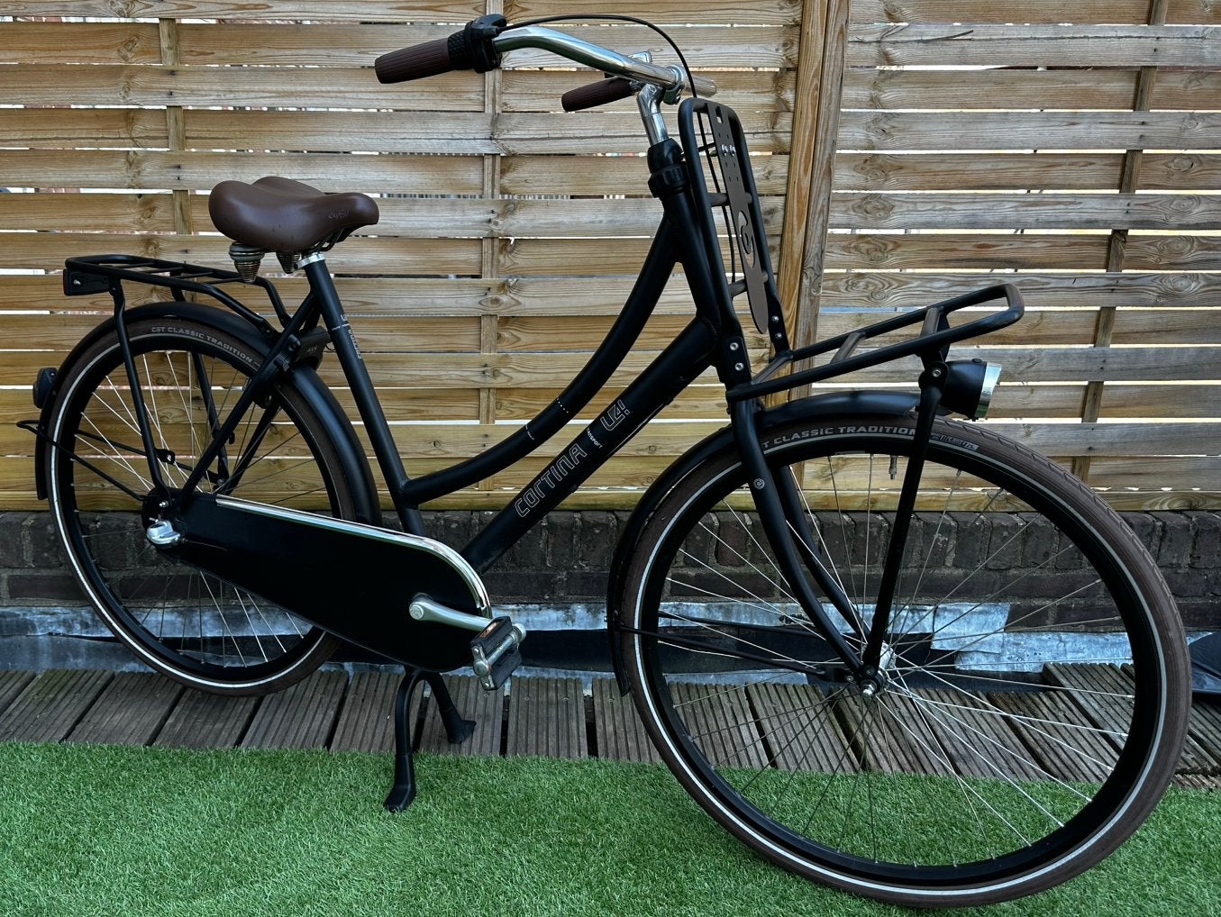 Cortina U4 28 Inch Damesfiets - Nexus 3 - Matt Zwart, Fietsen en Brommers, Fietsen | Dames | Damesfietsen, Terugtraprem, Versnellingen