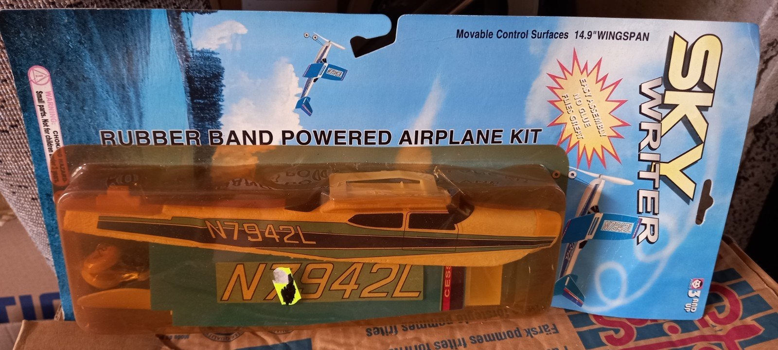 Sky Writer Rubber Band Aangedreven Vliegtuig Kit, Ophalen of Verzenden, Nieuw, Vliegtuig, Overige merken