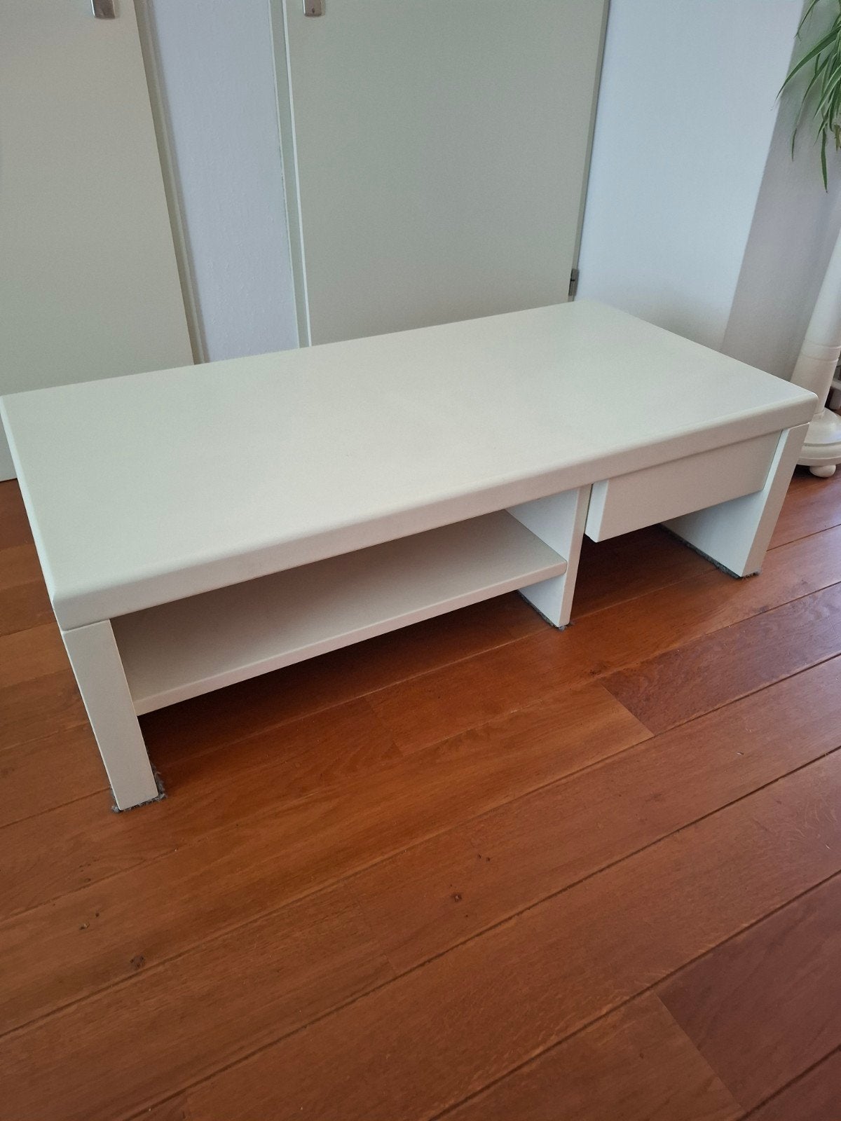 Witte salontafel, Ophalen, 50 tot 100 cm, Zo goed als nieuw, Minder dan 100 cm