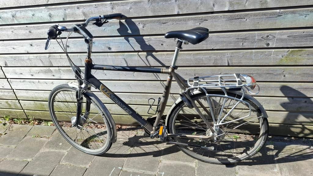 Batavus Herenfiets - opknappertje, Fietsen en Brommers, Fietsen | Dames | Damesfietsen, Ophalen, Gebruikt, Velgrem, Versnellingen