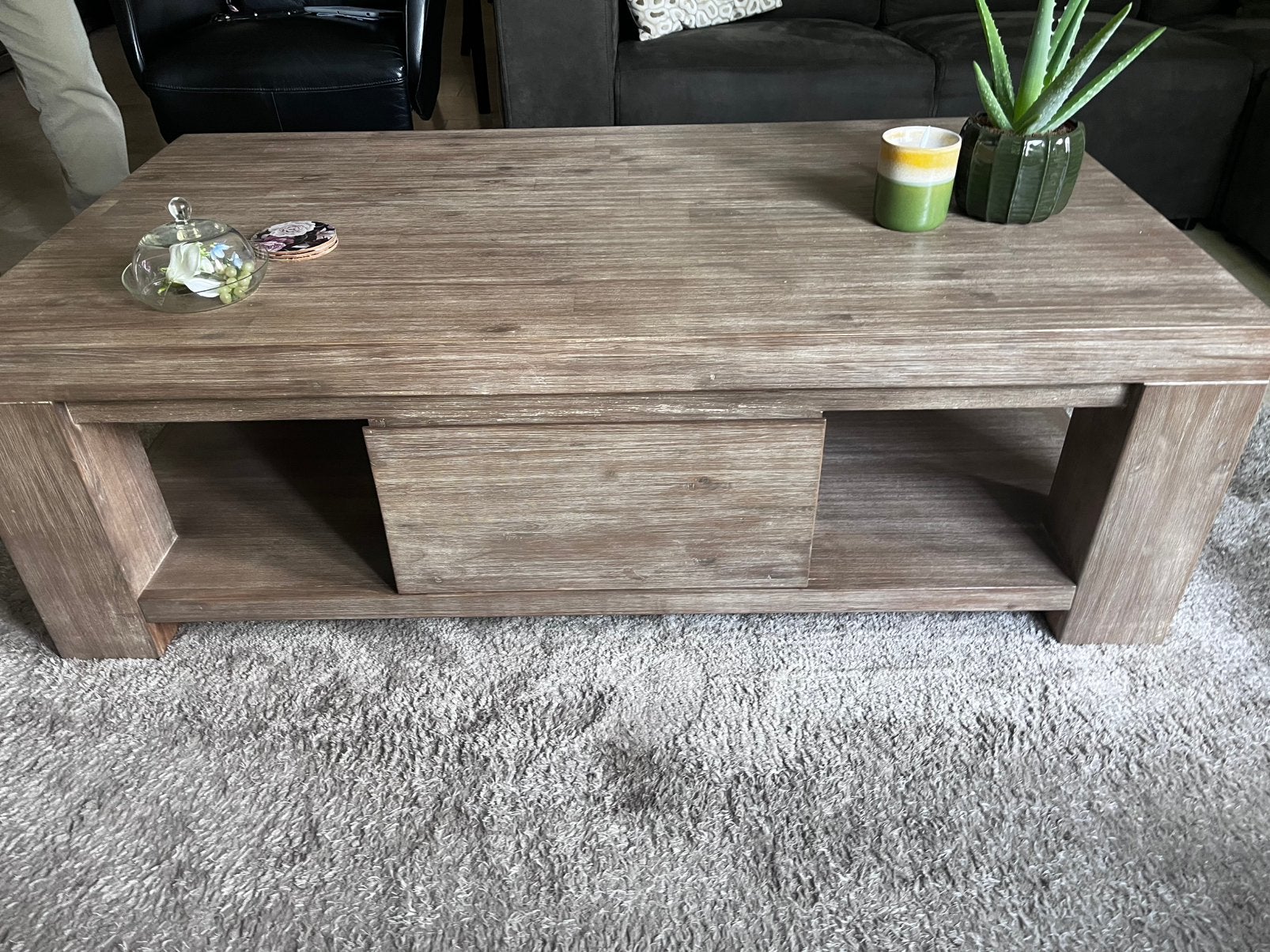 Mooie salontafel *moet snel weg*, 100 tot 150 cm, Zo goed als nieuw, Rechthoekig, 50 tot 100 cm