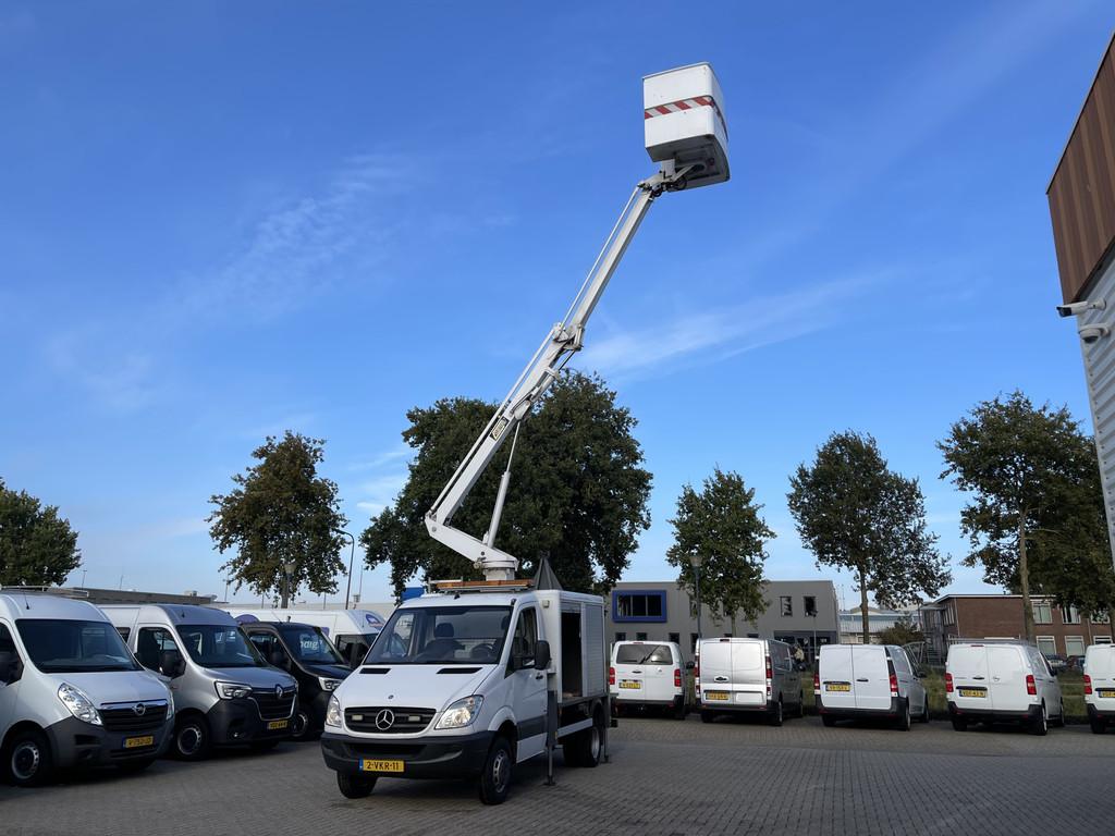 Mercedes-Benz Sprinter 513 2.2 CDI DL met Custers hoogewerke, Euro 5, Huisgarantie, 4 cilinders, Met garantie (alle)