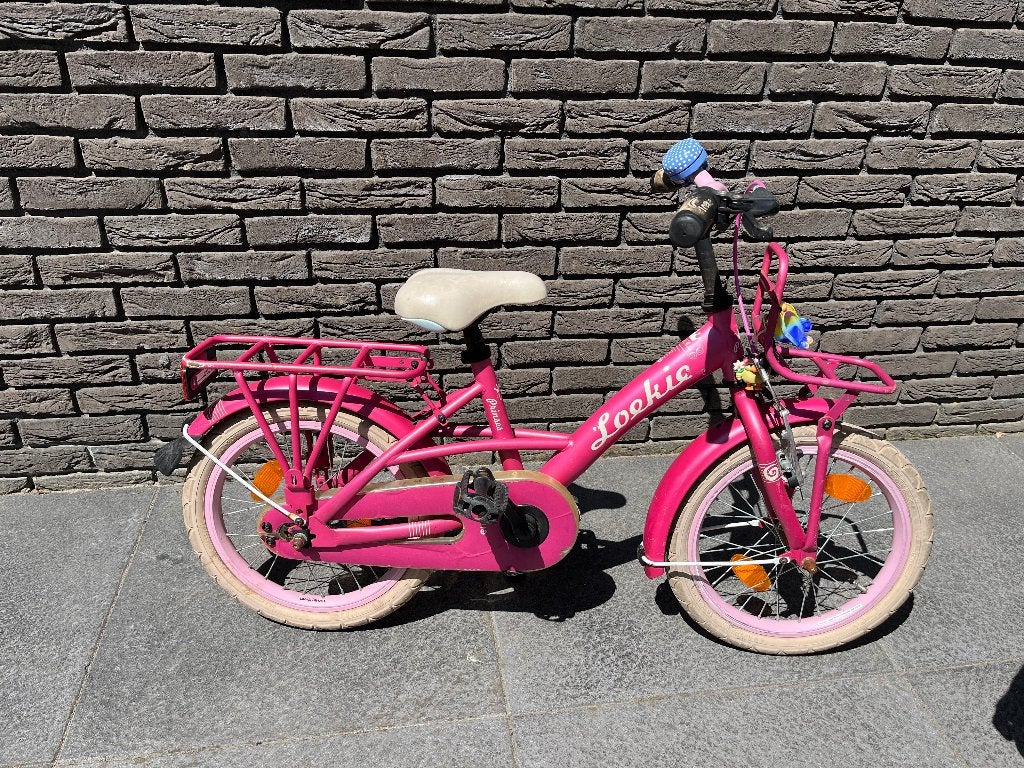 16 inch meisjesfiets, Ophalen, Terugtraprem, Loekie, 16 tot 20 inch