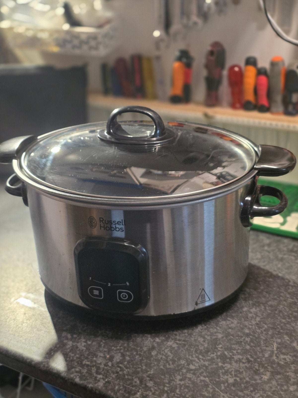 Russell Hobbs Slowcooker met uitneembare pan, Witgoed en Apparatuur, Ophalen of Verzenden, Zo goed als nieuw