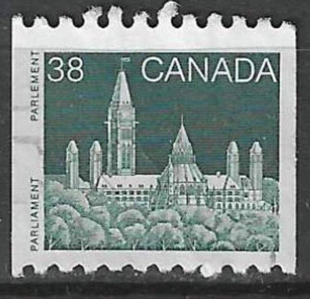 Canada 1989 - Yvert 1085 - Canadees Parlementsgebouw (ST), Verzenden, Gestempeld, Noord-Amerika