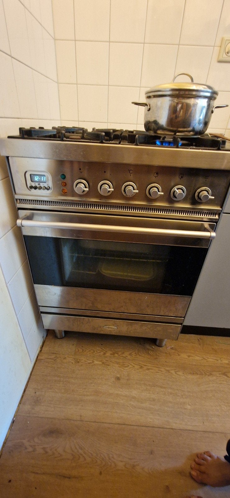 Boretti gasfornuis GRATIS - moet vandaag weg, Ophalen, Gebruikt, 60 cm of meer, 4 kookzones