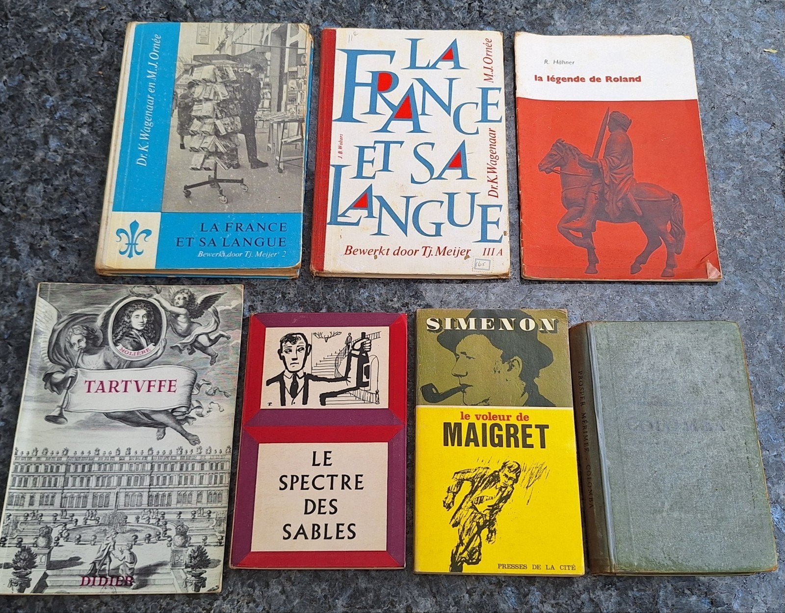 Oude franstalige schoolboeken, jaren 60, Ophalen of Verzenden, Gelezen, Overige niveaus