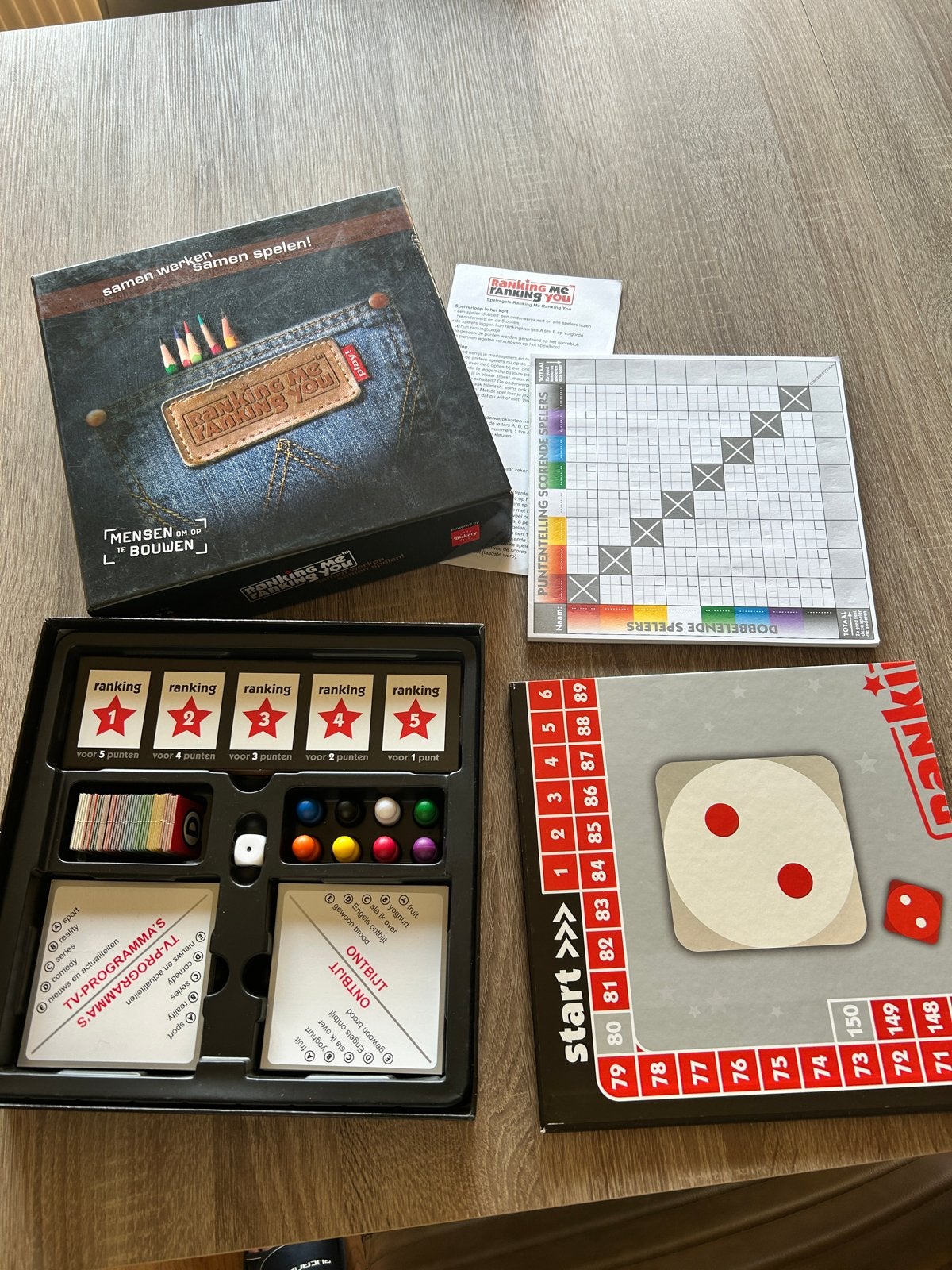 Ranking Me Ranking You bordspel, Hobby en Vrije tijd, Gezelschapsspellen | Bordspellen, Drie of vier spelers, Ophalen of Verzenden