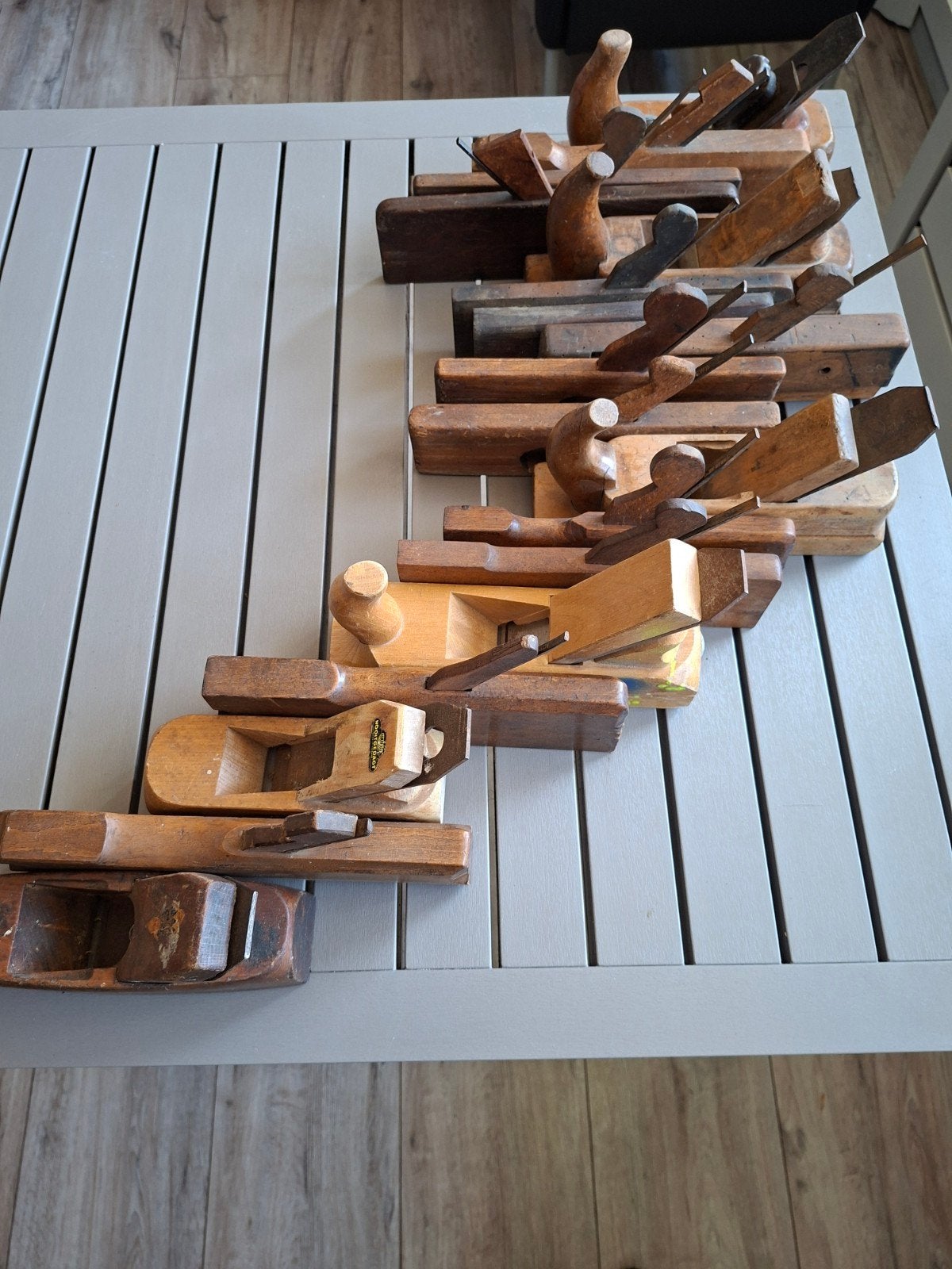 Grote collectie vintage houten schaven - 18 stuks, Ophalen of Verzenden