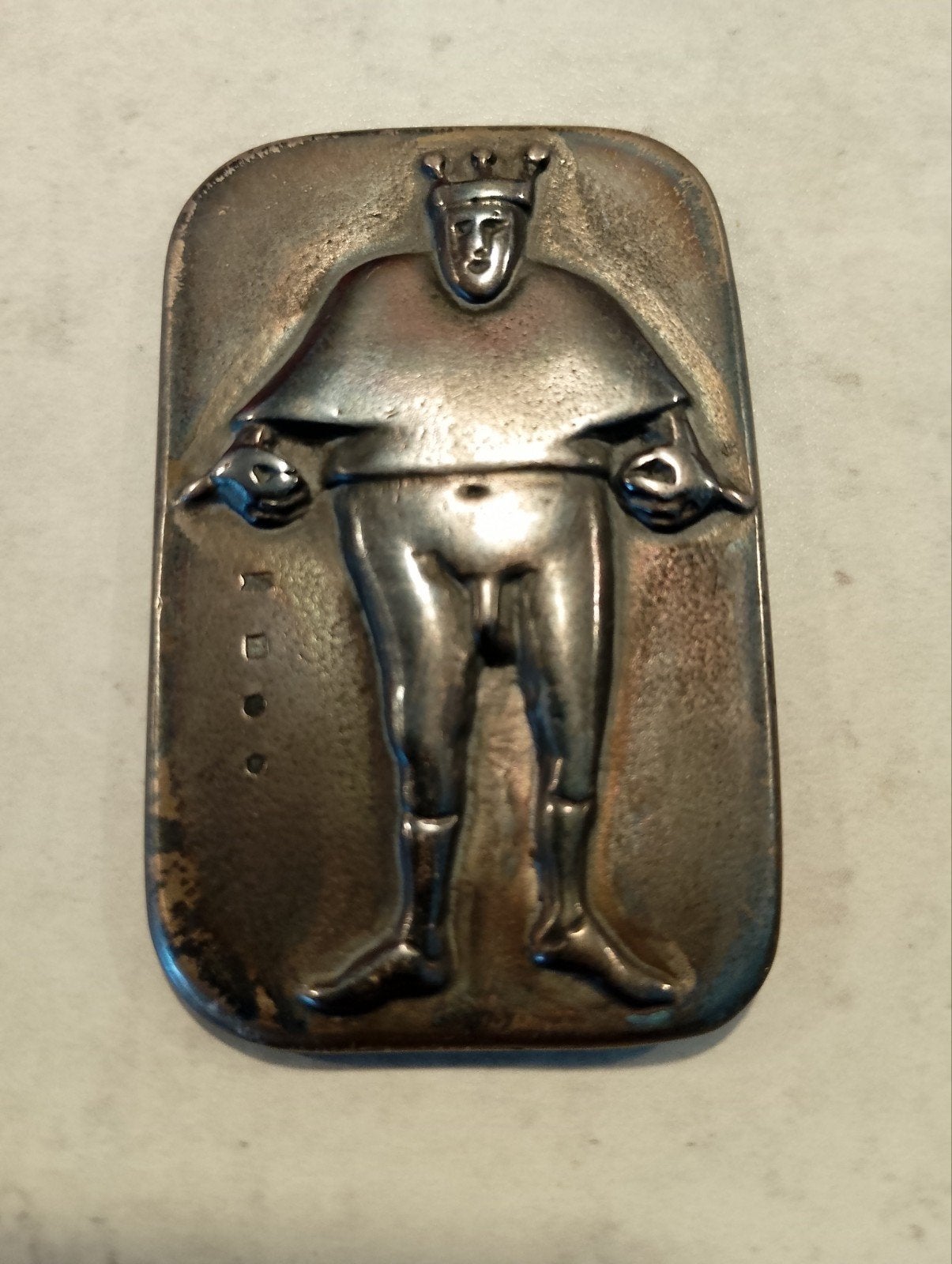 Penning Willem Jan Lenssinck De nieuwe kleren van de keizer, Ophalen of Verzenden, Zilver, Nederland