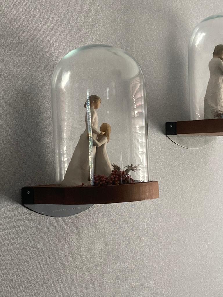 Muur stolpen / wandstolpen, Huis en Inrichting, Woonaccessoires | Stolpen, Ophalen, Zo goed als nieuw