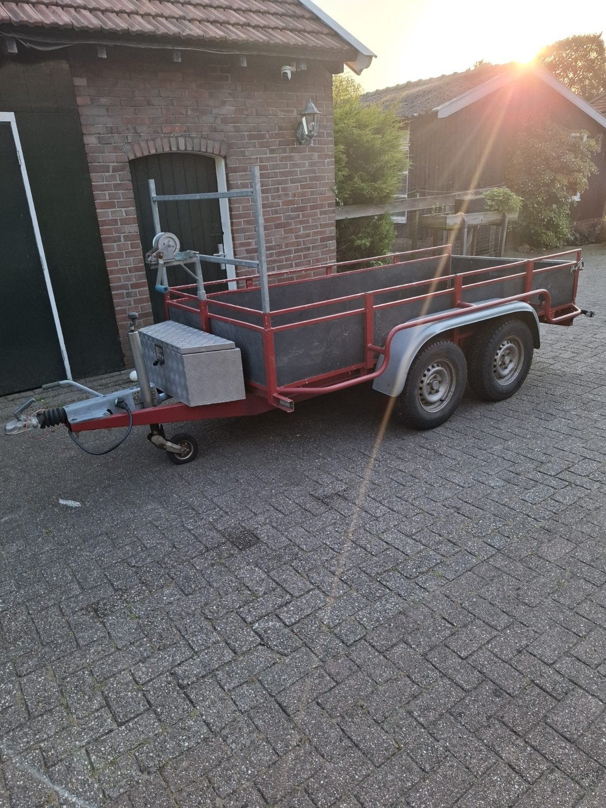 Hapert tandemasser bakwagen, Ophalen