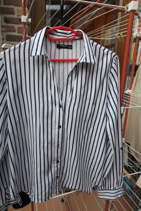 Blouse wit blauwe strepen Reserved mt 38-40, Maat 38/40 (M), Blauw, Nieuw, Ophalen of Verzenden