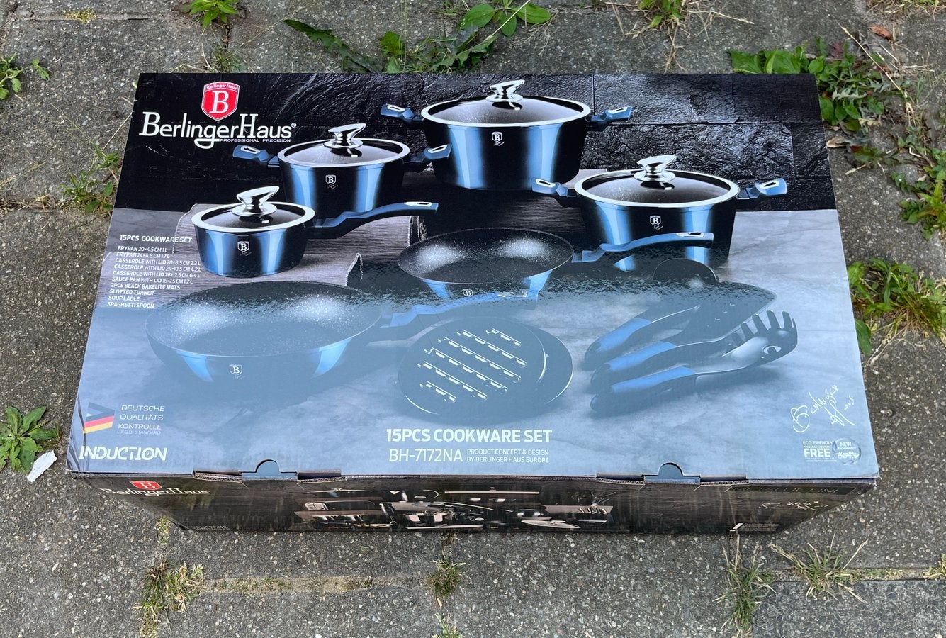Berlinger Haus 15-delige kookset - BH-7172NA - Nieuw, Huis en Inrichting, Keuken | Potten en Pannen, Ophalen, Nieuw