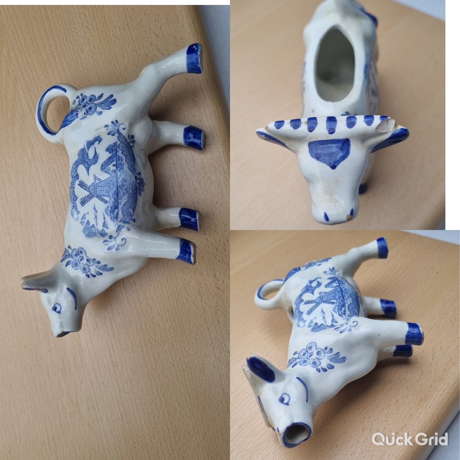 Delfts blauwe melkkan in de vorm van een koe, Ophalen of Verzenden