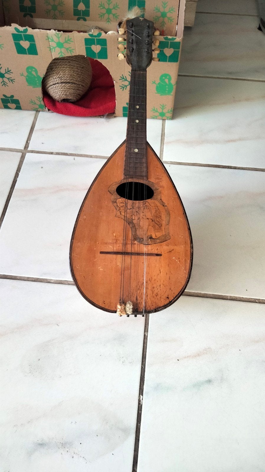 Vintage Mandoline - Decoratief of voor restauratie, Ophalen, Gebruikt, Overige typen