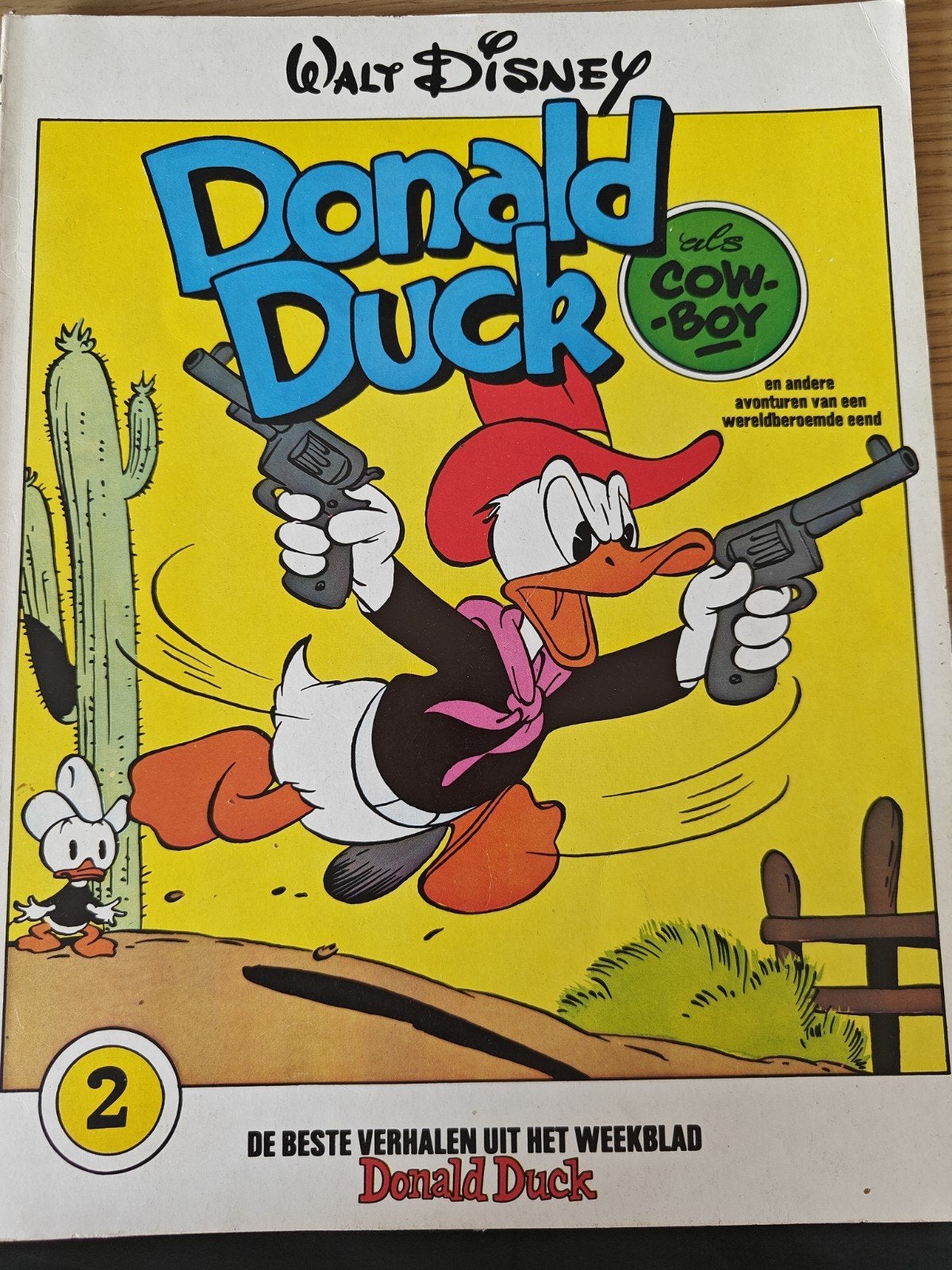 Donald Duck als Cowboy - deel 2, 1976, Gelezen, Carl Barks, Eén stripboek, Ophalen of Verzenden