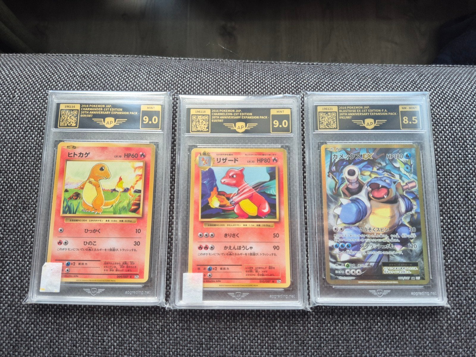 Pokémon Kaarten Set: Charmander, Charmeleon, Blastoise EX, Ophalen of Verzenden, Zo goed als nieuw, Meerdere kaarten
