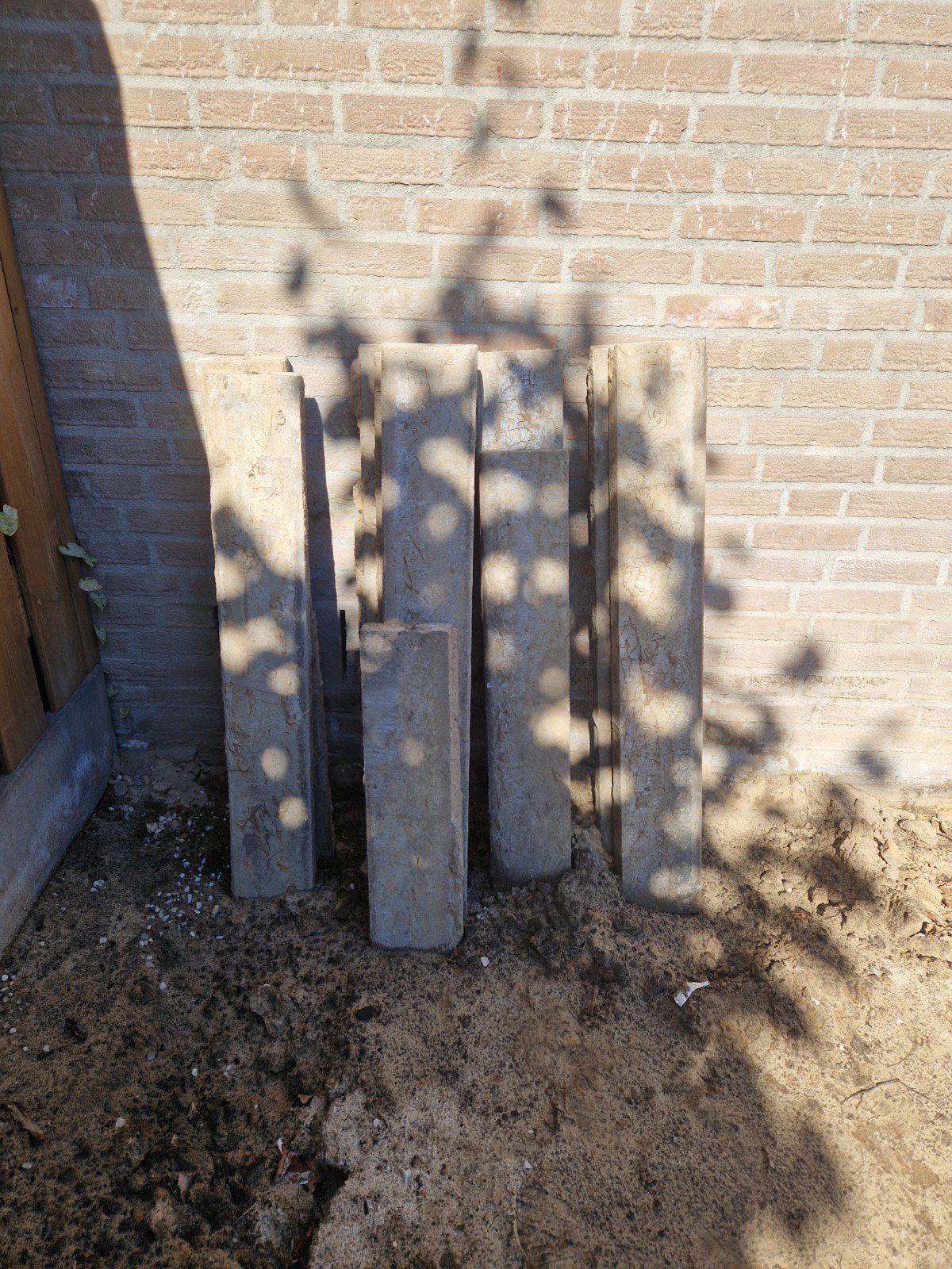 Stoepbanden 100x15x5 cm - 9 hele en 2 stukken, Tuin en Terras, Ophalen