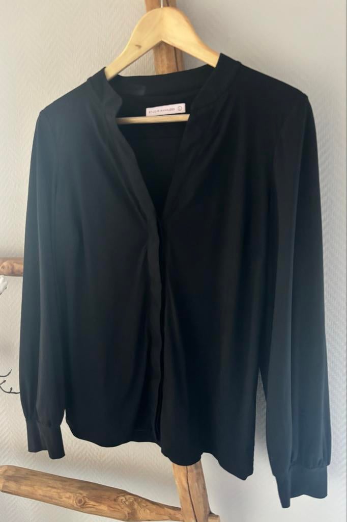 Studio Anneloes Evi blouse zwart - Maat L, Kleding | Dames, Blouses en Tunieken, Zo goed als nieuw, Maat 42/44 (L), Zwart, Ophalen of Verzenden
