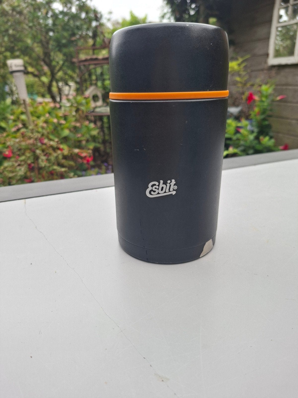 "Esbit"thermoskan, foodjar, foodjug. 1 ltr. Zwart, Ophalen of Verzenden, Gebruikt