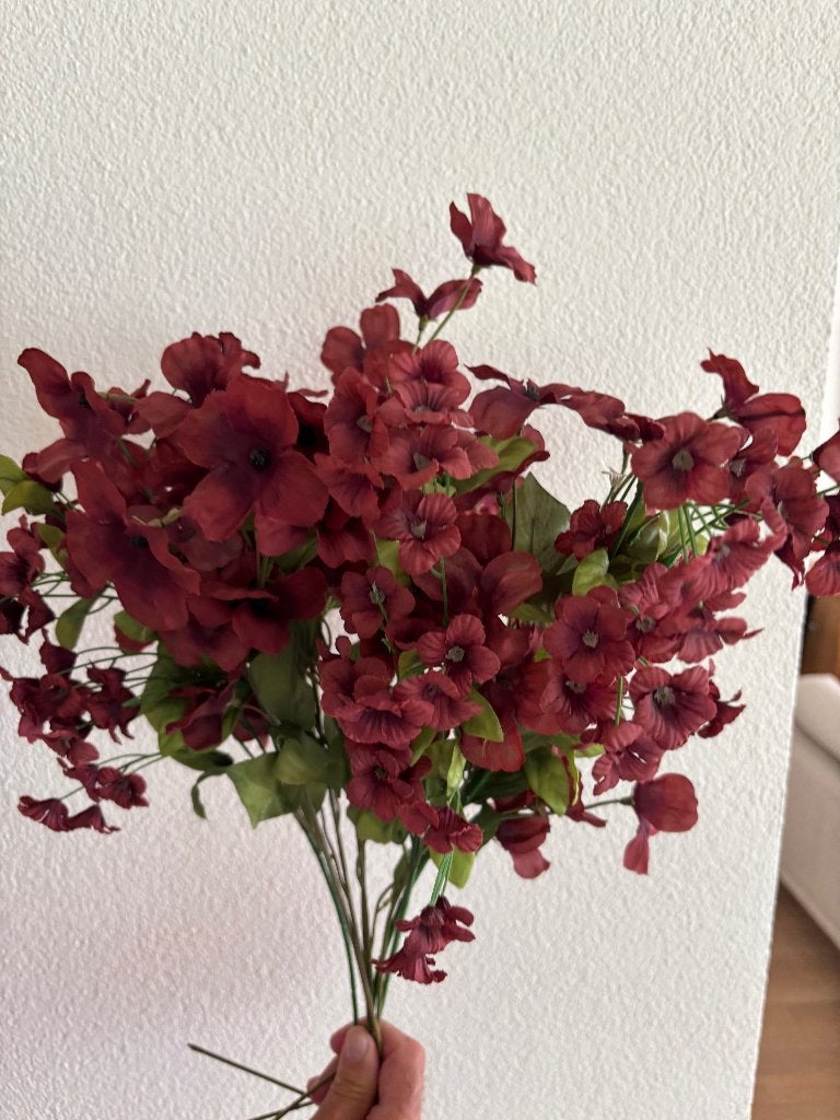 kunstbloemen, 8 takken van dezelfde kleur!, Inclusief kunstbloemen, Binnen, 40 cm, Roze