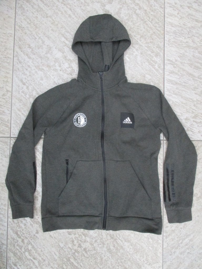 Adidas trainingsjas groen Feyenoord jasje maat 164 jas, Adidas, Ophalen of Verzenden, Zo goed als nieuw, Jongen