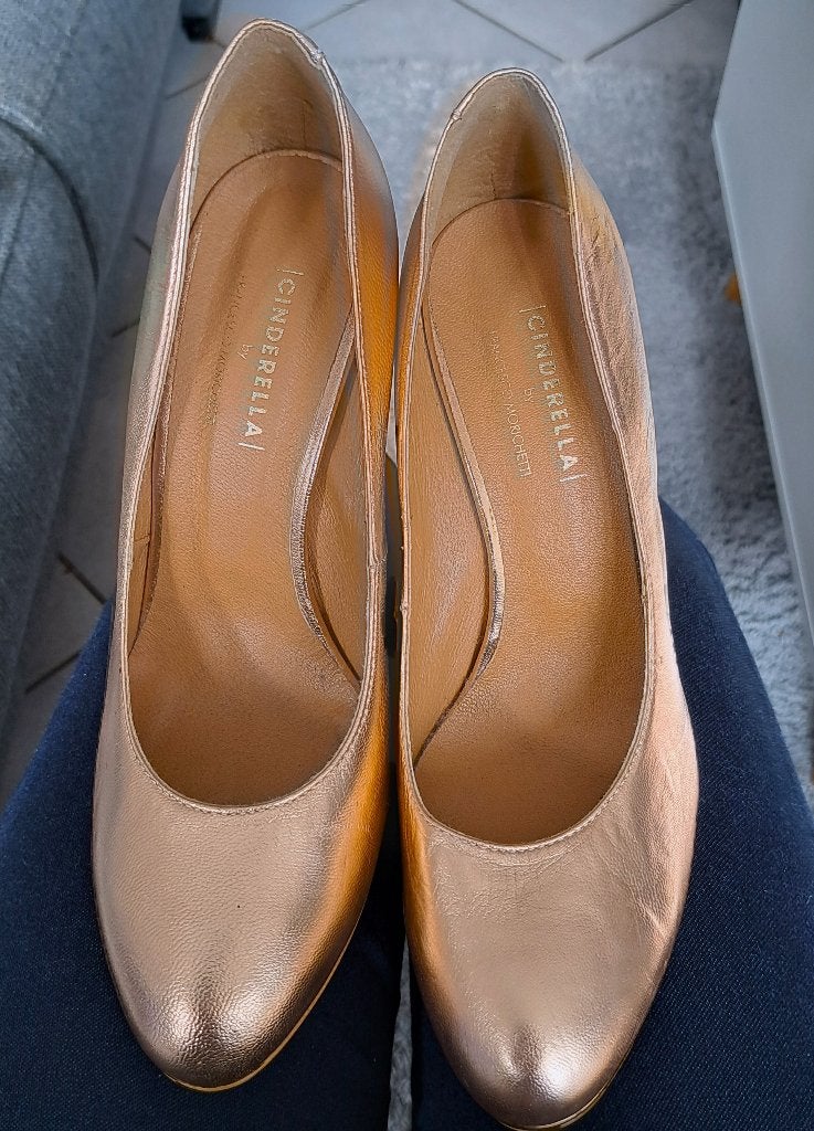 Cinderella by Francesco Morichetti pumps brons mt 39 42195, Pumps, Overige kleuren, ., Ophalen of Verzenden