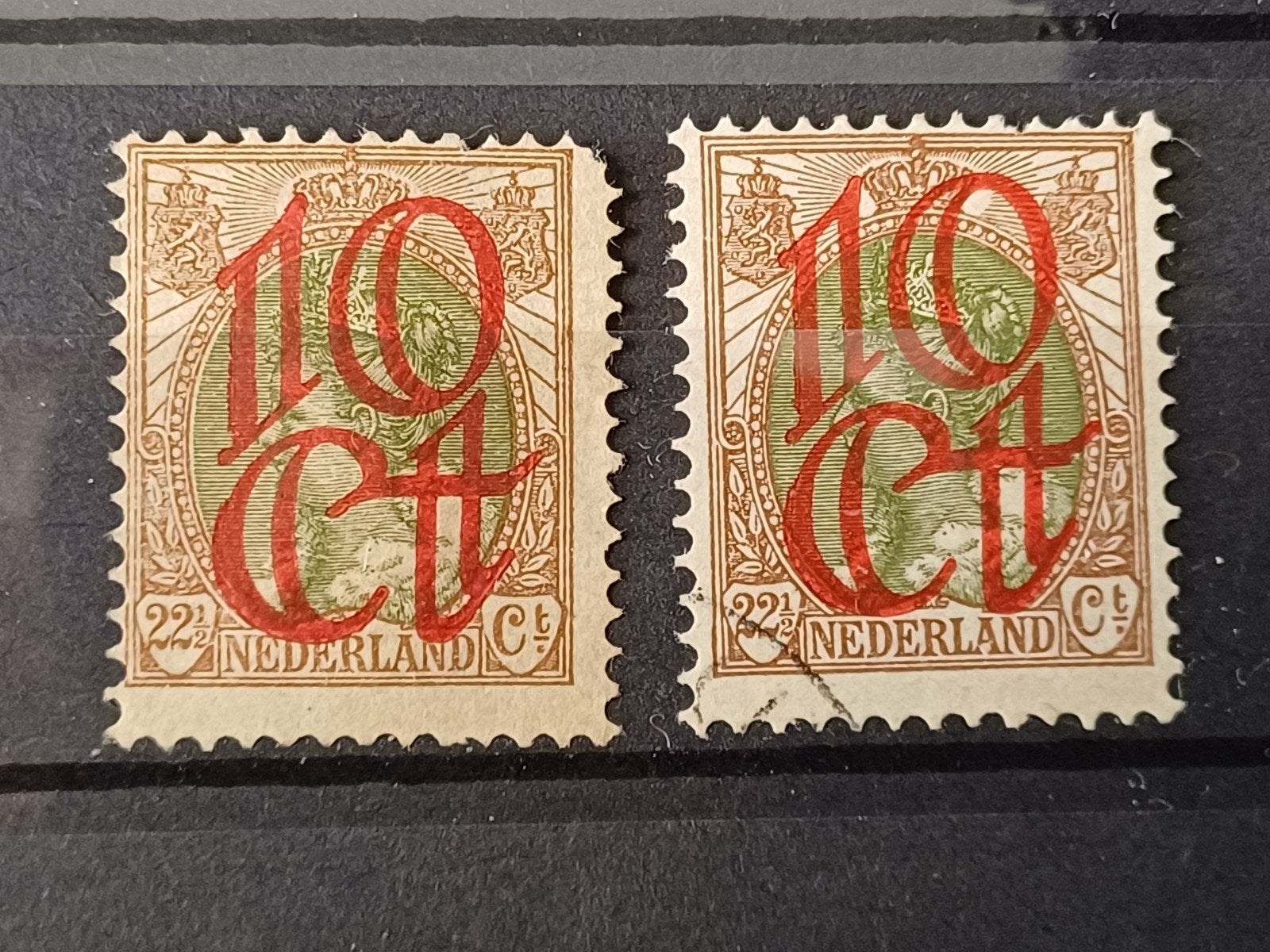Nederland NVPH 120 plaatfout PM13 ongestempeld en gestempeld, Ophalen of Verzenden, T/m 1940