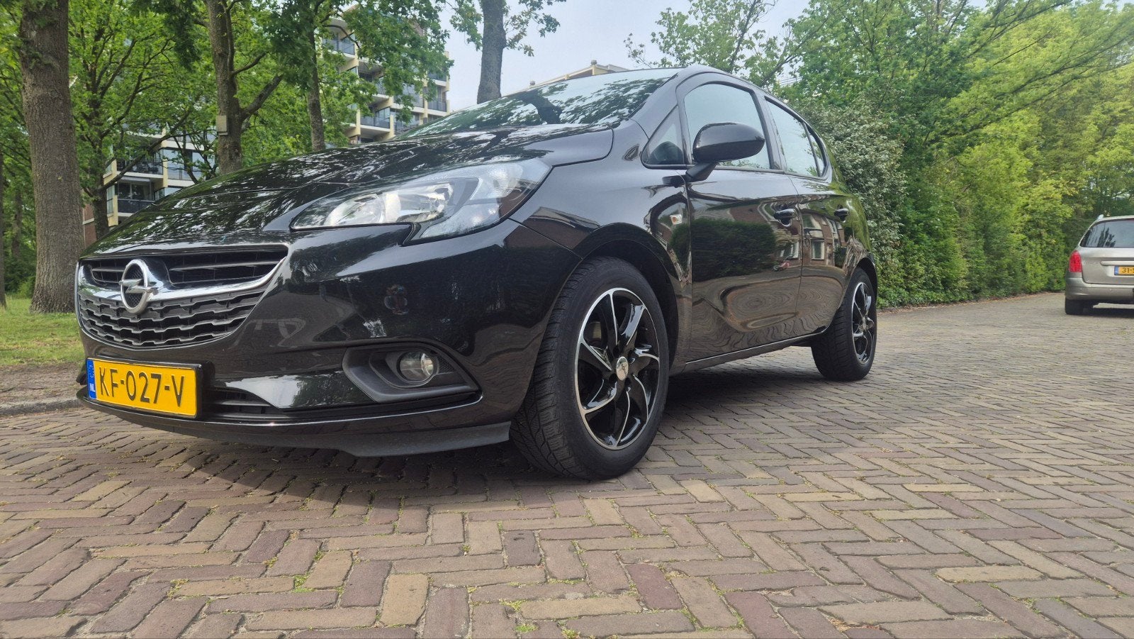 Opel Corsa 1.4 66KW/90PK 5D 2016 Zwart, Auto's, Voorwielaandrijving, 4 cilinders, Origineel Nederlands, Handgeschakeld