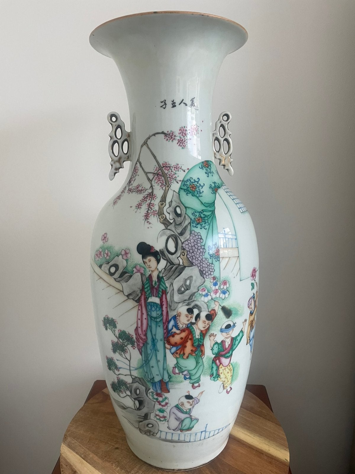Grote Chinese vaas, Ophalen