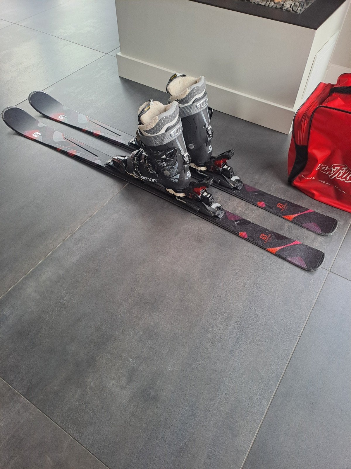 skiset Salomon dames, Ophalen, 140 tot 160 cm, Gebruikt, Salomon