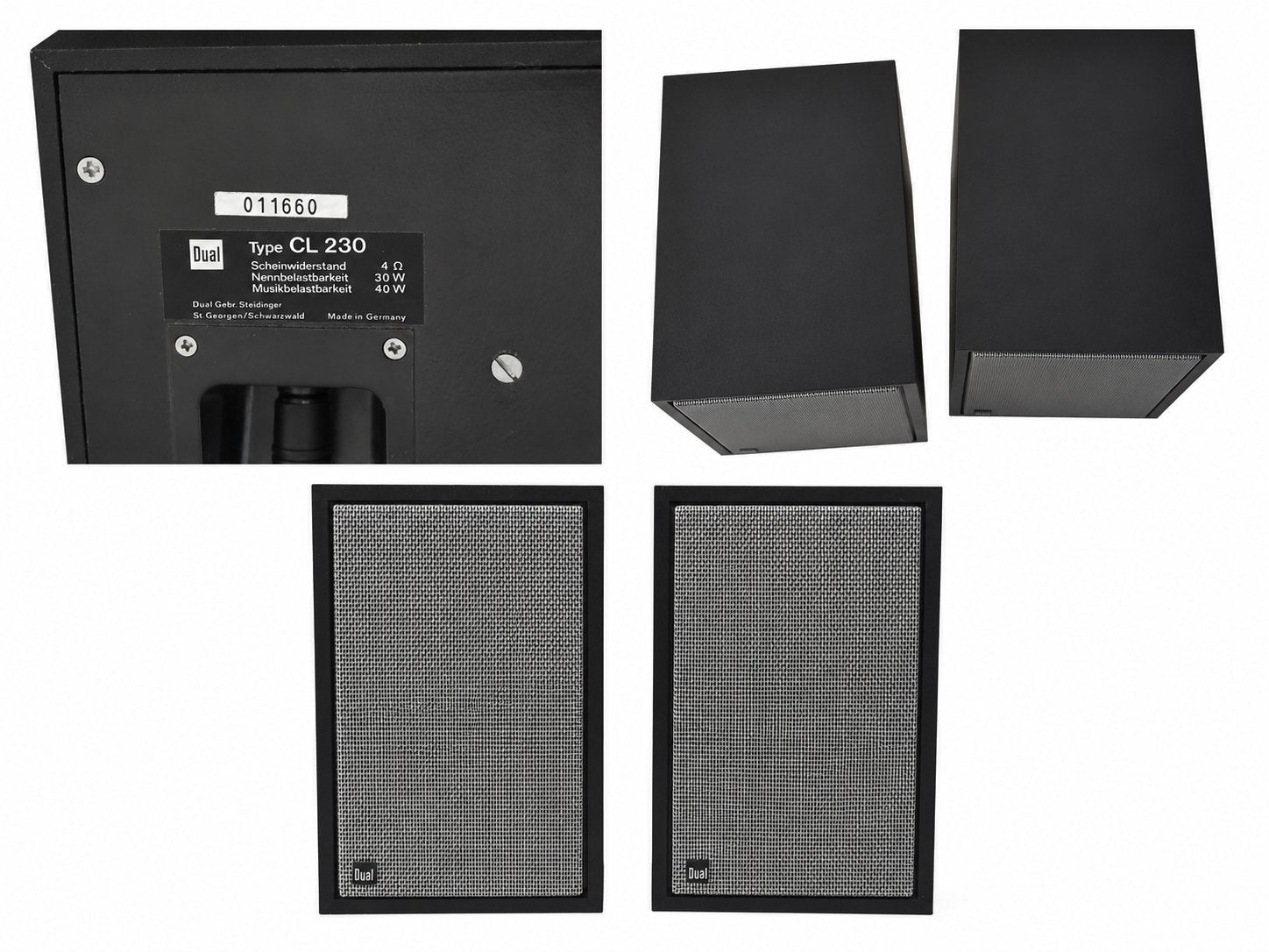 Dual CL 230 Boekenplank Speakers - Vintage Geluid, Overige merken, Gebruikt, Ophalen of Verzenden, Minder dan 60 watt