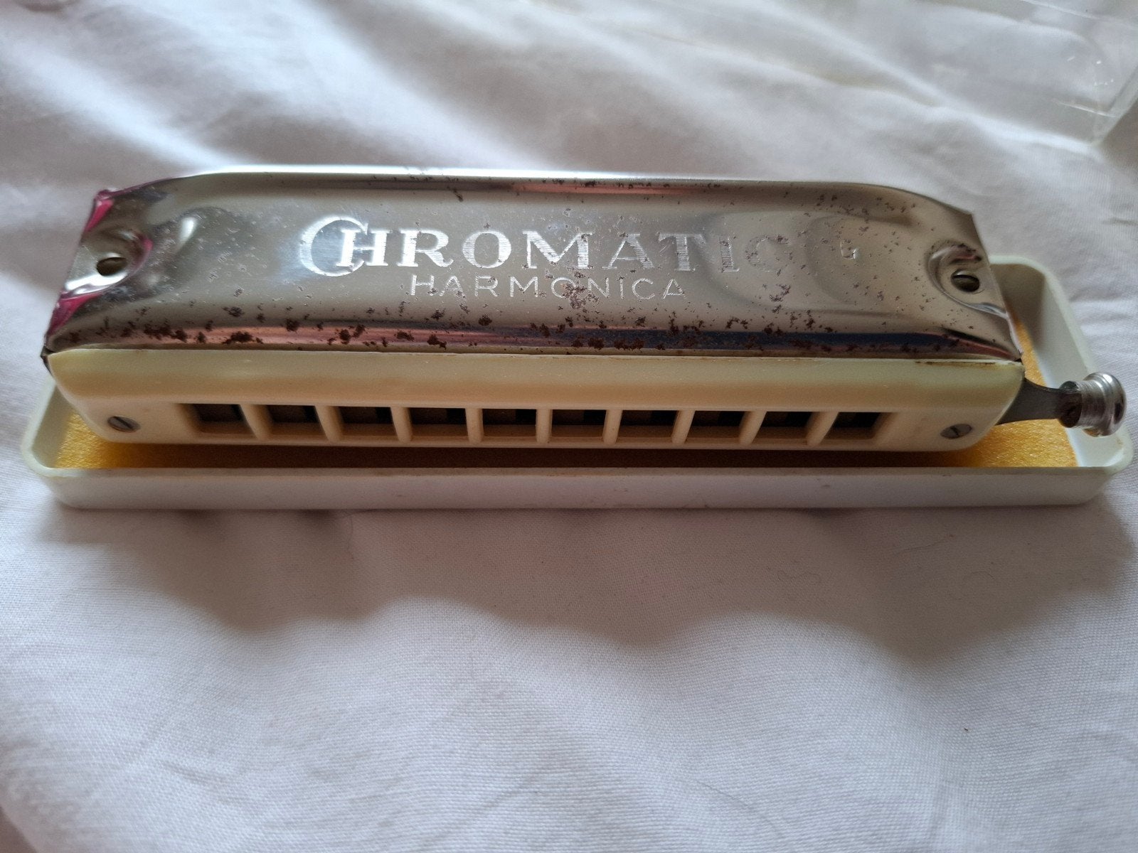 Chromatic mondharmonica, vintage model, Ophalen of Verzenden, Gebruikt, Chromatisch