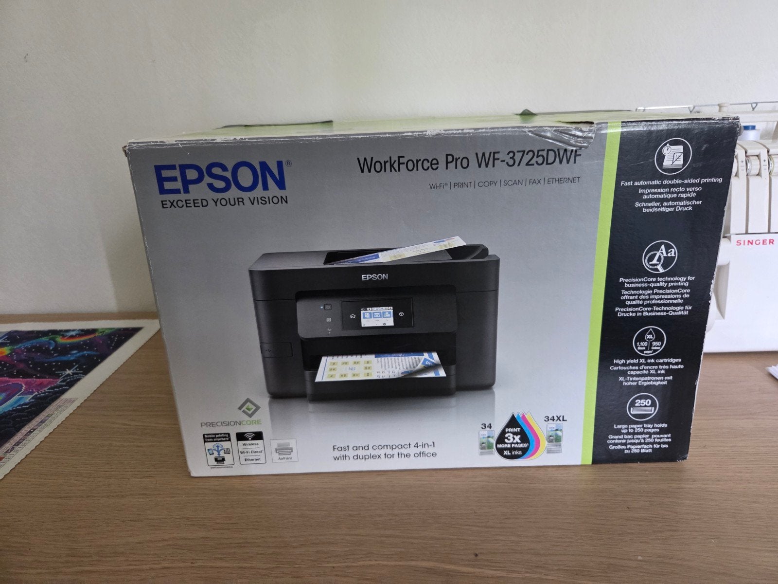 Epson WorkForce Pro WF-3725DWF All-in-One Printer, Computers en Software, Ophalen, All-in-one, Kopieren, Epson