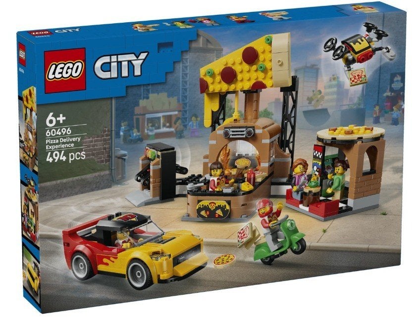 Lego City 60496 - Pizzacentrale met voertuigen NIEUW IN DOOS, City, Lego, Nieuw, Ophalen of Verzenden