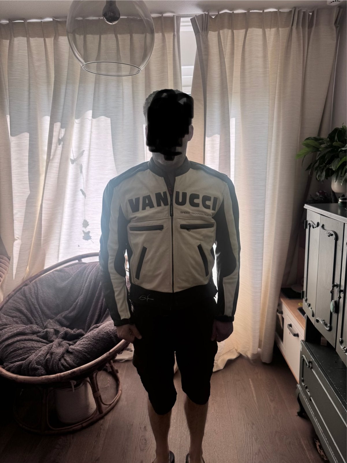Vanucci leren motorjas met protectie leer maat 50, Ophalen of Verzenden, Tweedehands, Heren, Jas | textiel