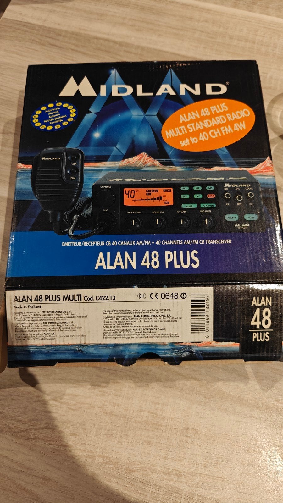 Midland Alan 48 Plus Multi CB Transceiver - Nieuw in doos, Ophalen of Verzenden, Nieuw, 15 km of meer, Portofoon of Walkie-talkie