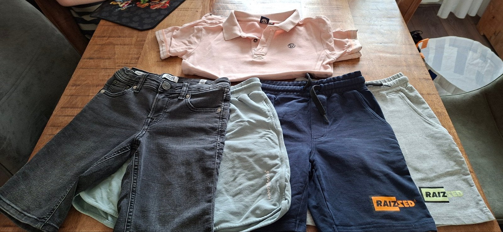 Jongenskleding pakket: polo en diverse shorts 134 / 140, Ophalen, Gebruikt, Diverse merken, Jongen