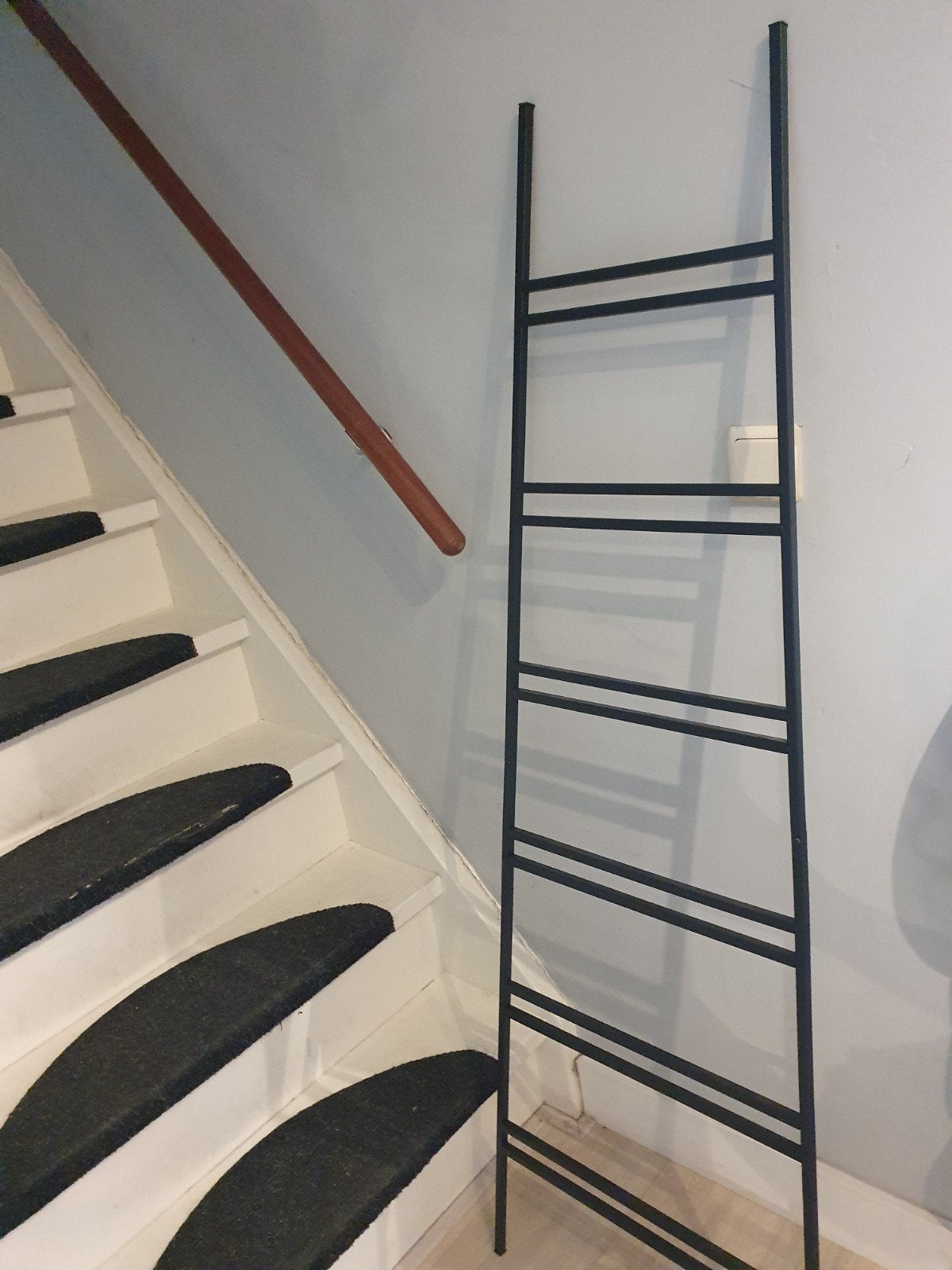 Decoratie ladder metaal zwart, Zwart, Onbekend, Ophalen of Verzenden, Zo goed als nieuw