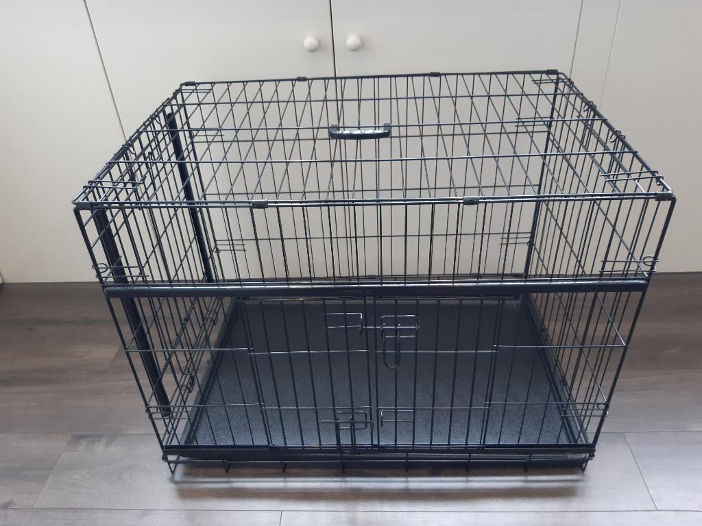 Honden bench zwart NIEUW opvouwbaar B91 cm-H67 cm-D60 cm, Ophalen, Nieuw
