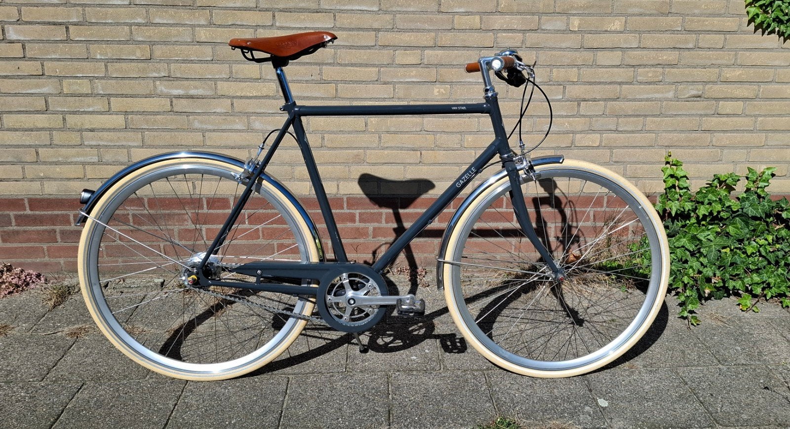 Gazelle van Stael herenfiets, Ophalen, Minder dan 10 versnellingen, Velgrem, Zo goed als nieuw