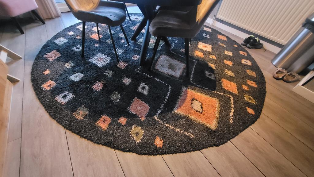 rond vloerkleed, Ophalen, Overige kleuren, Rond, Hoogpolig