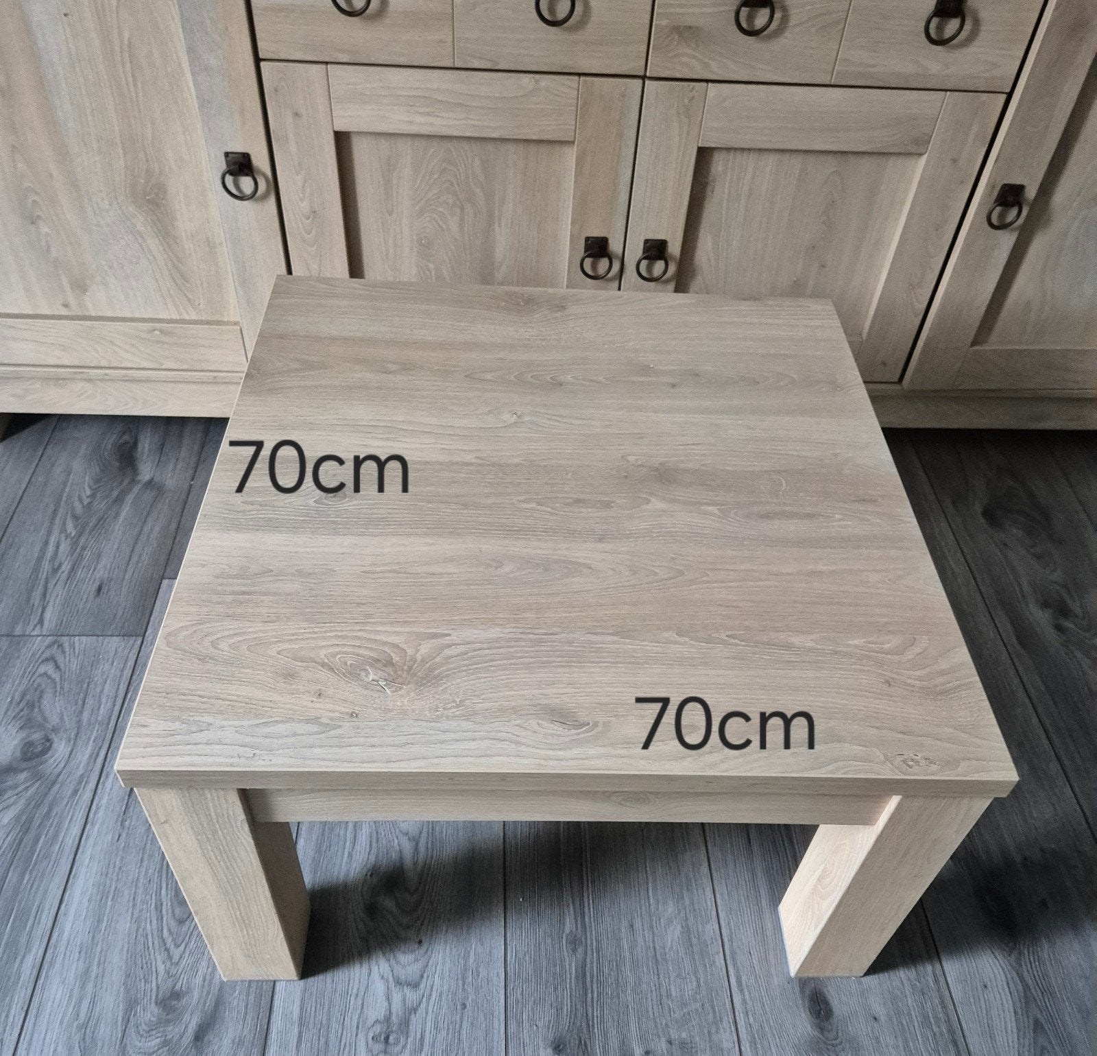 Salontafel 135x70 cm bijzettafel 70x70cm, Ophalen, Minder dan 45 cm, Gebruikt, 75 cm of meer